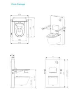 Alternative view of Elektrische toiletlift met ingebouwd toilet