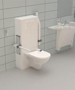 Alternative view of Hoog-laag toilet - Achterwand toiletlift (verticaal) | sta op toilet